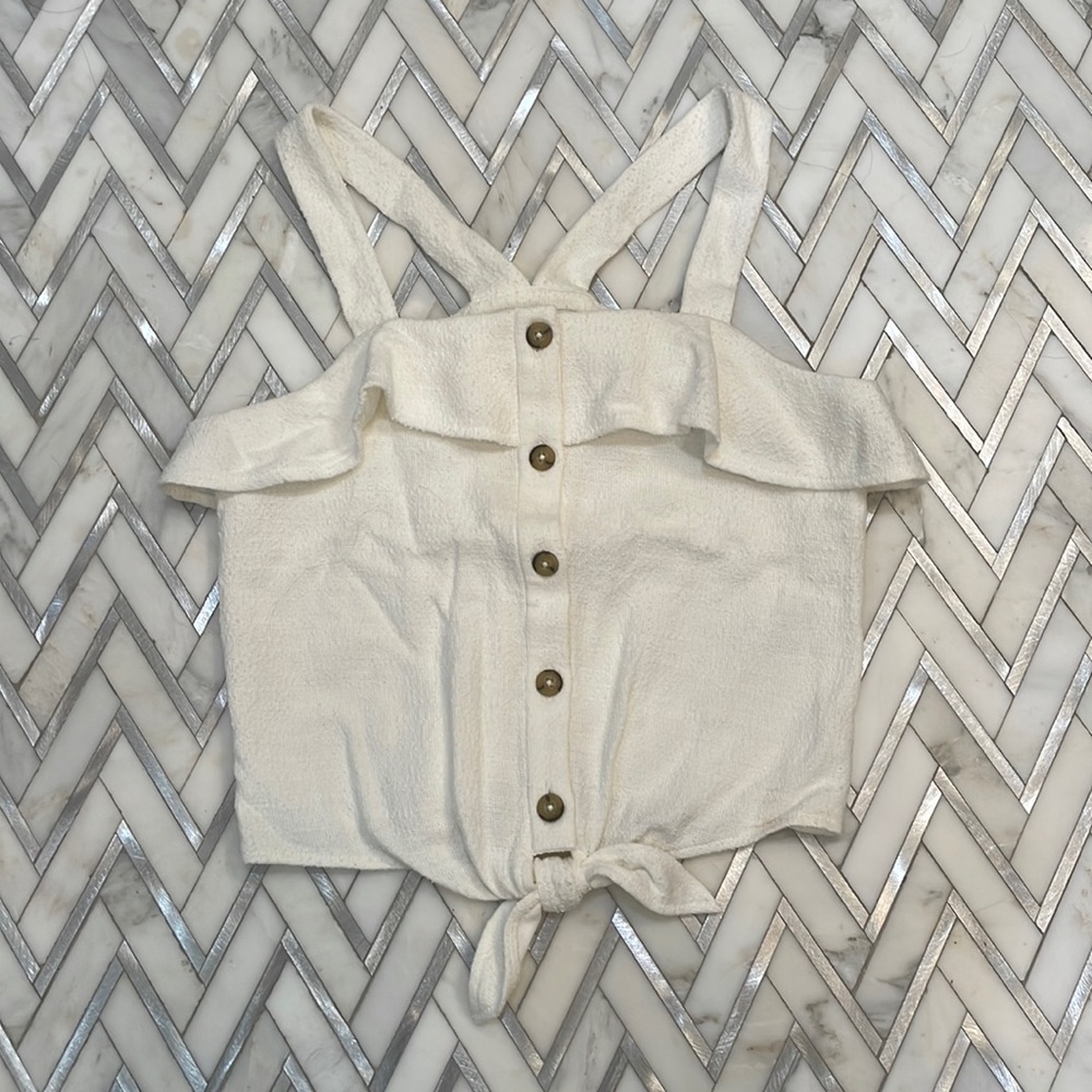 NWT Madewell Ruffle Tie Tank